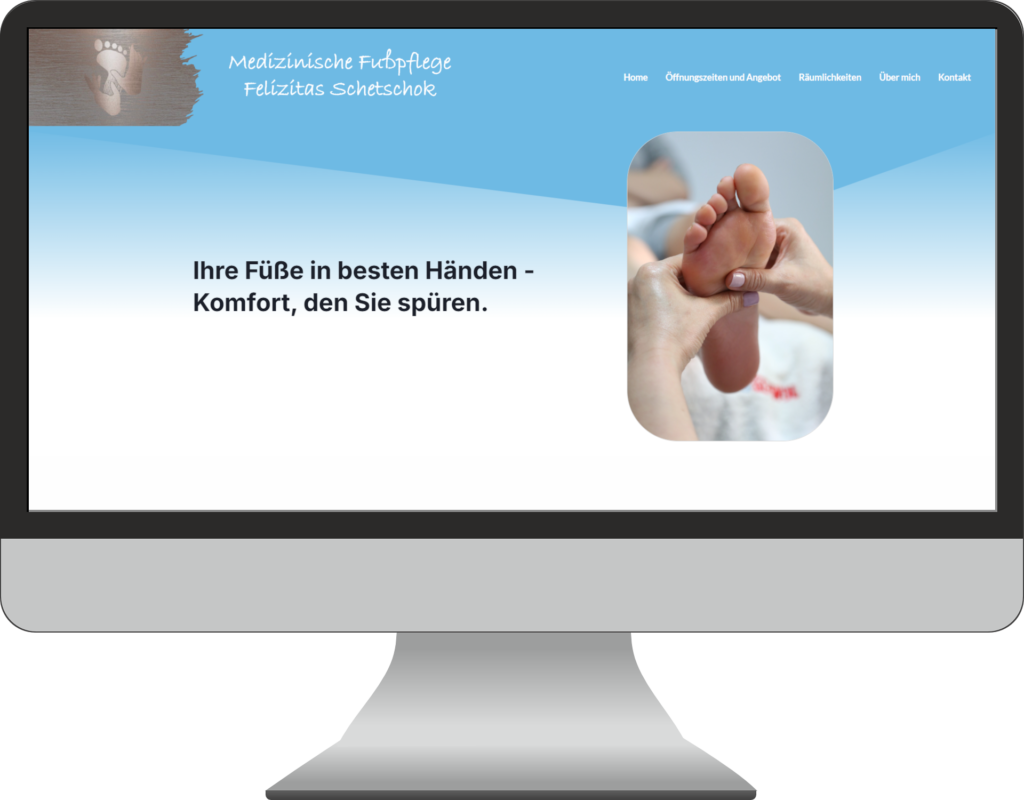 Referenzbild der Website von Medizinische Fußpflege Felizitas Schetschok